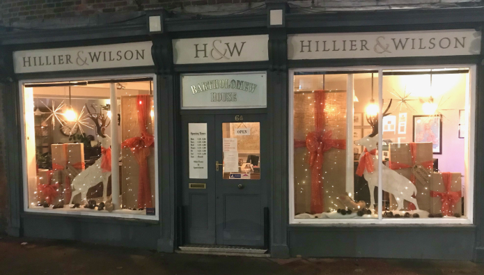 Local residents’ delight - this agency’s Christmas windows are here