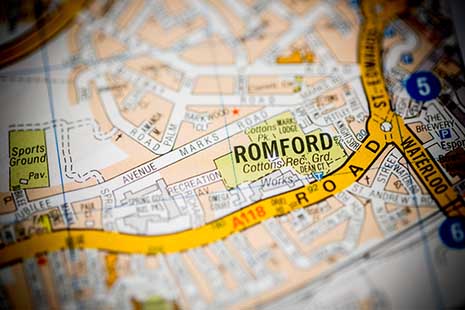 romford map a to z 