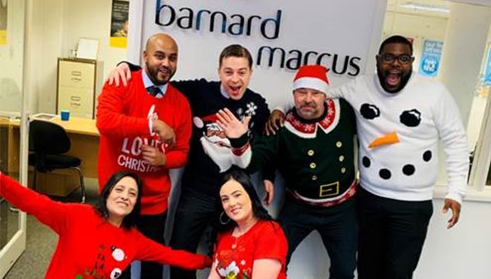 Jumper to it! Agents wear it well as they celebrate Christmas