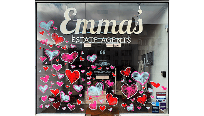 We just LOVE Valentines - and here’s another great window display