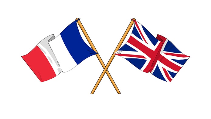 France-UK-Flags