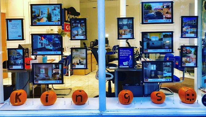 Halloween - and look what this agent has done with her pumpkins...