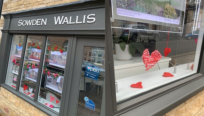 Valentine’s Day - and we love this agent’s hand-made decorations