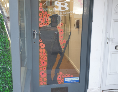 Agency marks Armistice Day with stunning window displays