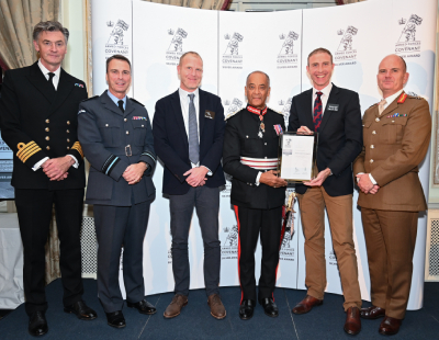 Agent recognised for armed forces support