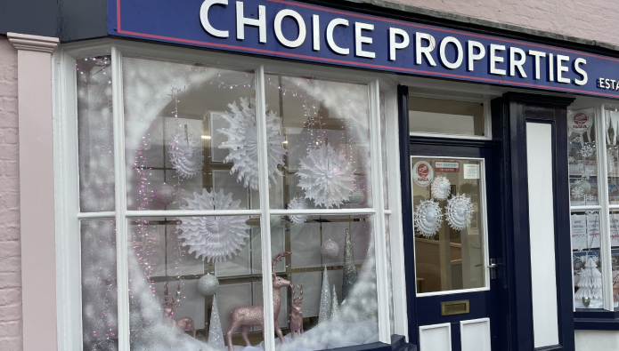 Brrrr! Frosty windows show agency is getting ready for Christmas 