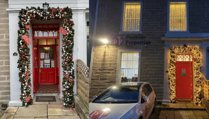Premier Properties' doorway decoration feels festive 
